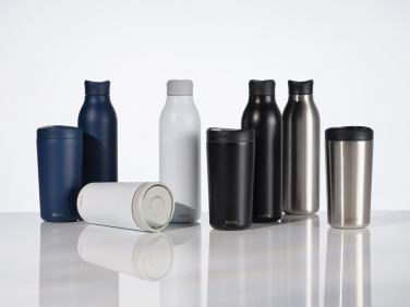 Logotrade dāvanas foto: Avira Alix RCS atkārtota tērauda klikšķu tvertne 400 ml