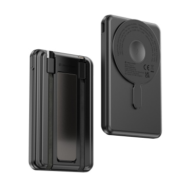 Logotrade korporatīvās dāvanas foto: Urban Vitamin Redwood 5in1 5000mah 20W PD magnētiskā jaudas banka
