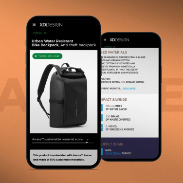 Logotrade dāvanas foto: Pilsētas ūdensizturīga velosipēdu mugursoma