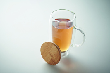Logotrade ziemassvētku dāvanas foto: Divsienu stikla krūze 450ml
