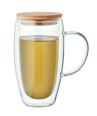 Logotrade dāvanas foto: Divsienu stikla krūze 450ml