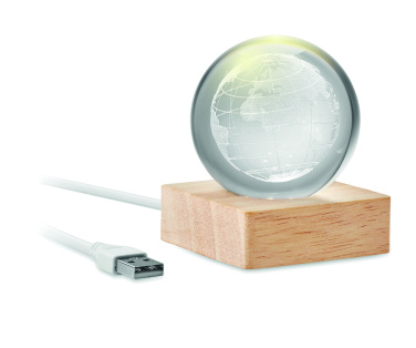 Logotrade ziemassvētku dāvanas foto: LED stikla lodīte