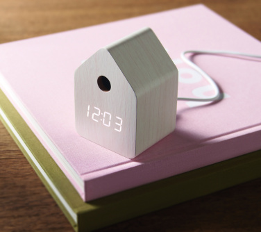 Logotrade dāvanas foto: MDF dzeguzes modinātājpulkstenis