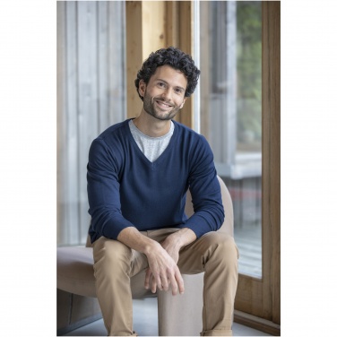 Лого трейд pекламные cувениры фото: Мужской пуловер Stanton с V-образным вырезом