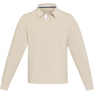 Логотрейд бизнес-подарки картинка: Clyde unisex organic rugby polo sweatshirt