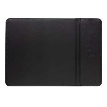 Лого трейд бизнес-подарки фото: Коврик для мыши Swiss Peak RCS из переработанного полиуретана мощностью 10 Вт с беспроводной зарядкой