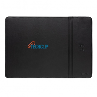 Лого трейд pекламные cувениры фото: Коврик для мыши Swiss Peak RCS из переработанного полиуретана мощностью 10 Вт с беспроводной зарядкой