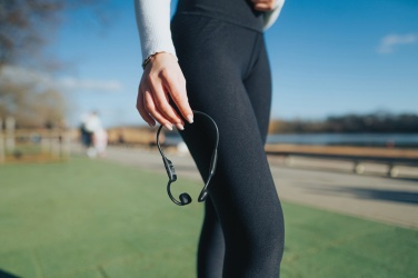 Лого трейд pекламные подарки фото: Urban Vitamin Glendale RCS пластиковые воздухопроводящие наушники