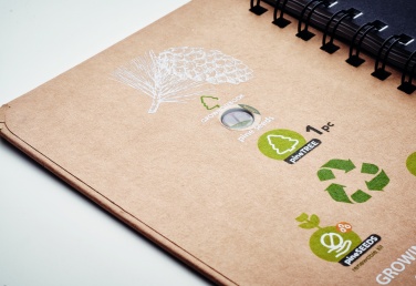 Логотрейд бизнес-подарки картинка: Pine tree notebook