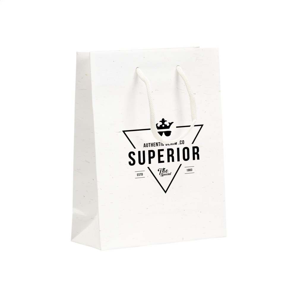 Лого трейд бизнес-подарки фото: Сумка Leaf It Bag из переработанных соломенных волокон (180 г/м²) S