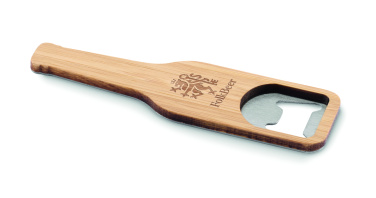 Лого трейд бизнес-подарки фото: Bamboo bottle opener
