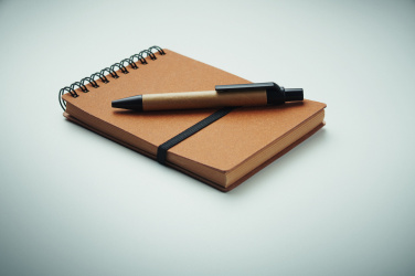 Логотрейд pекламные cувениры картинка: Recycled notebook with ball pen