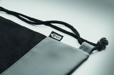 Лого трейд pекламные продукты фото: RPET PU drawstring bag 2 tone