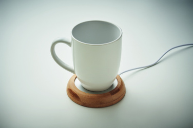 Логотрейд pекламные cувениры картинка: Bamboo mug warmer with USB