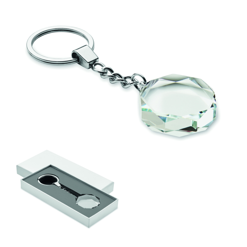 Лого трейд pекламные продукты фото: Glass round award key ring