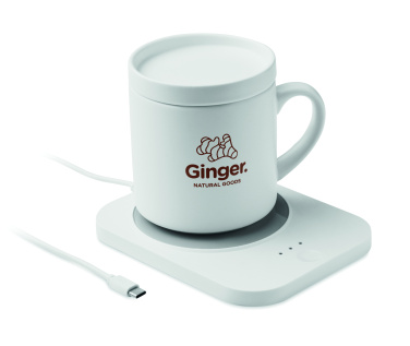 Логотрейд бизнес-подарки картинка: Wireless charger mug warmer set