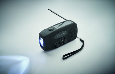 Лого трейд бизнес-подарки фото: Portable radio SOS with LED torch