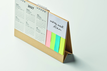 Лого трейд бизнес-подарки фото: Desk calendar with memo pad