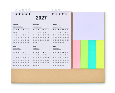 Лого трейд pекламные cувениры фото: Desk calendar with memo pad