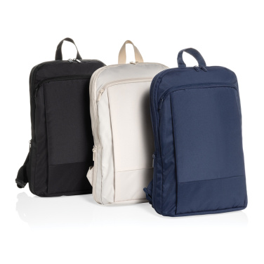 Лого трейд pекламные cувениры фото: Тонкий рюкзак Flexpack Aware™ RPET для ноутбука 15,6 дюйма с возможностью расширения