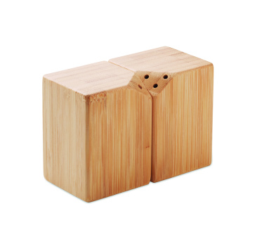 Лого трейд pекламные cувениры фото: Bamboo salt & pepper set