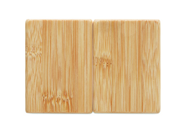 Лого трейд pекламные подарки фото: Bamboo salt & pepper set
