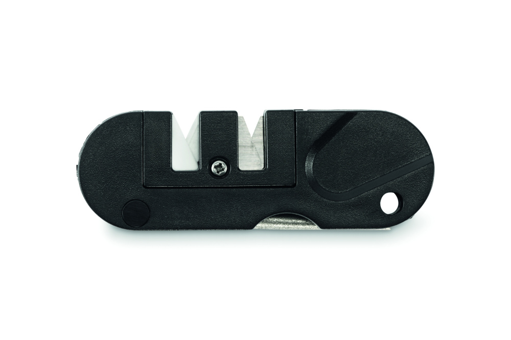 Лого трейд бизнес-подарки фото: Pocket-sized knife sharpener