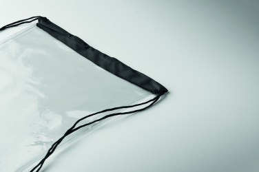 Лого трейд pекламные подарки фото: Transparent drawstring bag