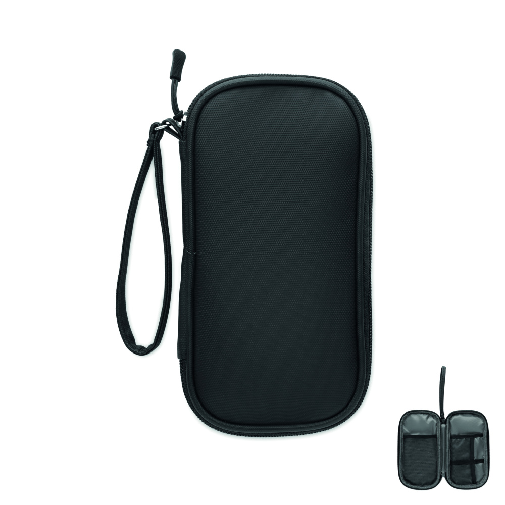 Логотрейд pекламные продукты картинка: Tech organiser pouch 600D RPET