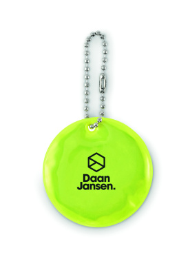 Логотрейд pекламные подарки картинка: Round reflective keyring