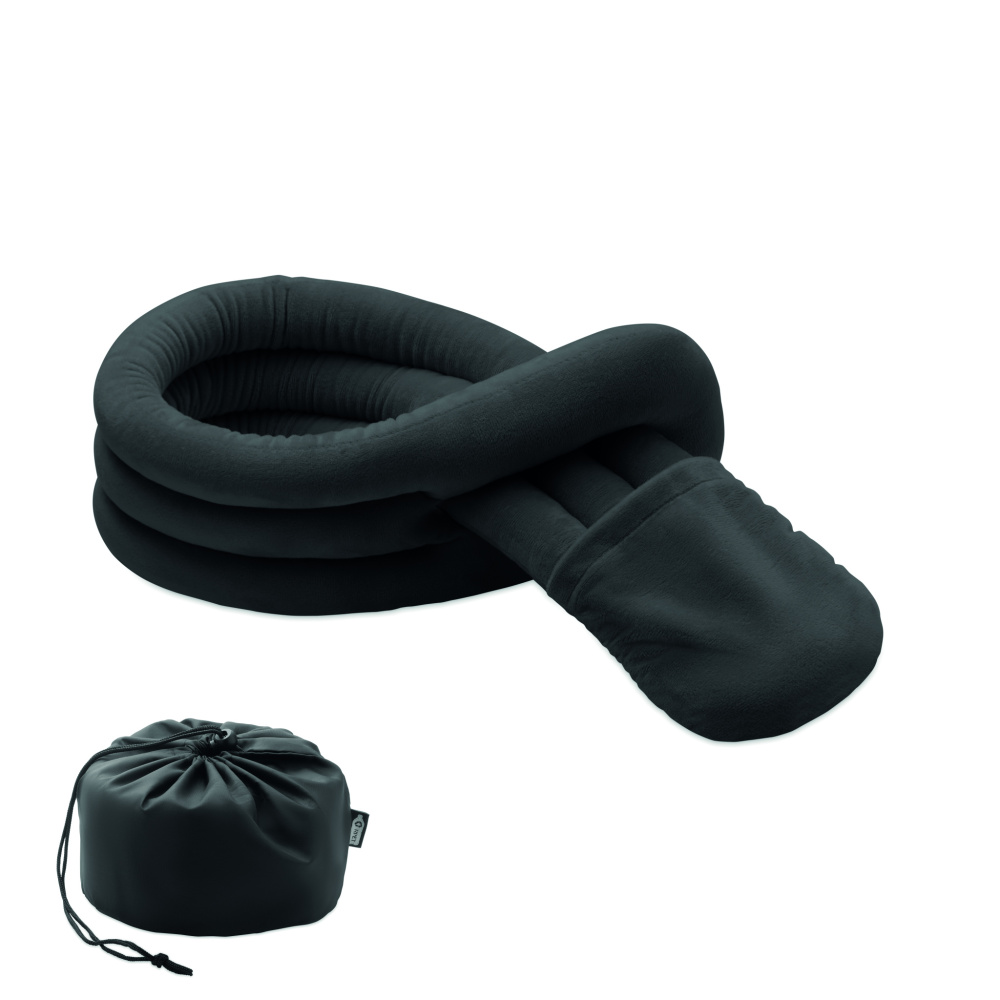 Лого трейд бизнес-подарки фото: Bendable roll travel pillow