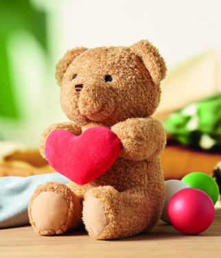 Лого трейд бизнес-подарки фото: Teddy bear with heart 23cm