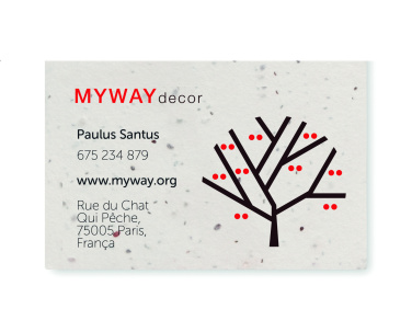 Лого трейд pекламные подарки фото: Wildflower seed business card.