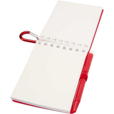 Логотрейд бизнес-подарки картинка: Lig Mini набор из блокнота в мягкой обложке из переработанного пластика и шариковой ручки (синие чернила)