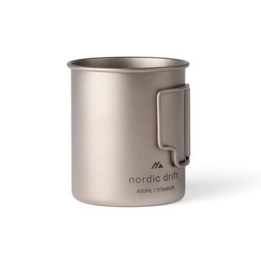 Логотрейд pекламные подарки картинка: Кружка Nordic Drift Trail Ultra Light Titanium 450 мл