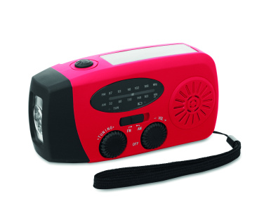 Лого трейд бизнес-подарки фото: Portable radio SOS with LED torch