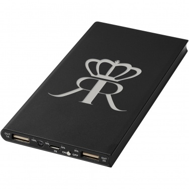 Logotrade reklamprodukter bild: Plate 8 000 mAh powerbank i aluminium