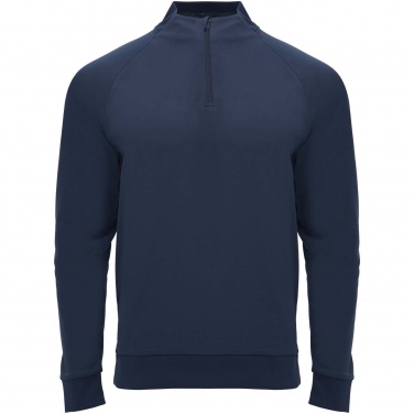 Logotrade profilprodukter bild: Epiro långärmad unisex sweatshirt med kvartslång dragkedja