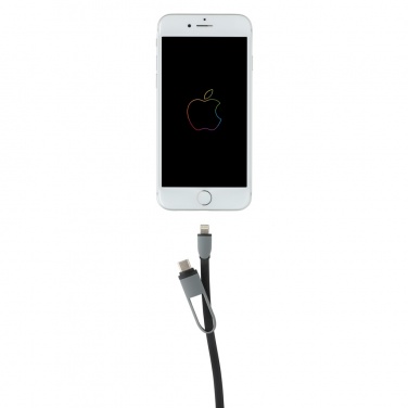 Logotrade presentreklam bild: Utdragbar 3-i-1 kabel