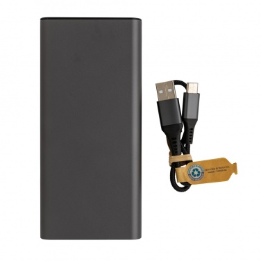 Logotrade reklamprodukter bild: Terra 20W/20.000 mAh powerbank, RCS återvunna material