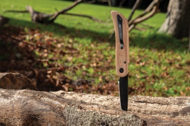 Logotrade kampanjprodukter bild: Nemus kniv med lås i trä
