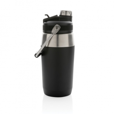 Logotrade profilprodukter bild: Vakuumflaska i S/S, lock med dubbelfunktion, 500ml