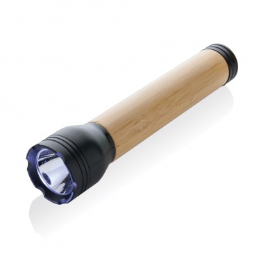 Logotrade reklamprodukter bild: Lucid 5W ficklampa RCS certifierad återvunnen plast & bambu