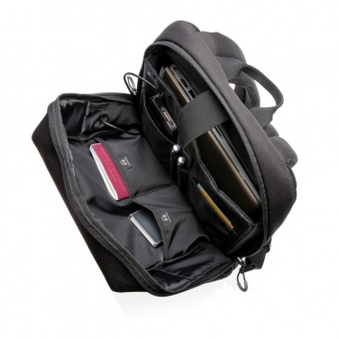 Logotrade profilprodukter bild: Swiss Peak AWARE™ RFID och USB A laptopryggsäck