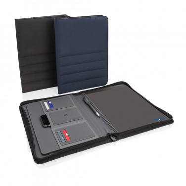 Logotrade profilreklam bild: Impact AWARE™ RPET A4 portfolio med dragkedja