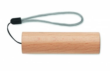 Logotrade profilreklam bild: Uppladdningsbar ficklampa trä