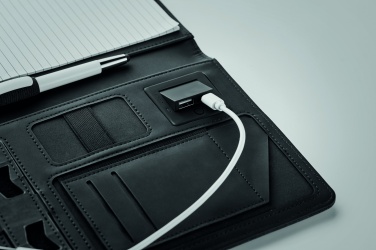 Logotrade presentreklam bild: Konferensmapp A5, power bank