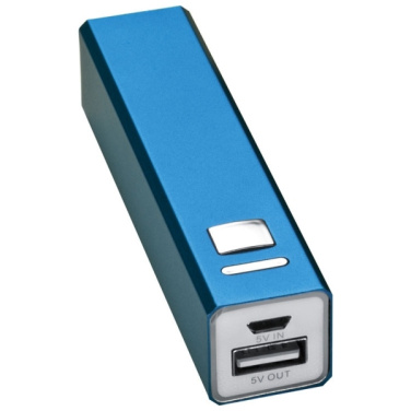 Logotrade presentreklam bild: Powerbank i metall PORT HOPE 2200mAh