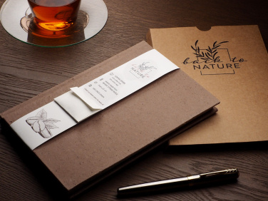 Logotrade kampanjprodukter bild: Anteckningsbok för återvunnet kaffe 209733900