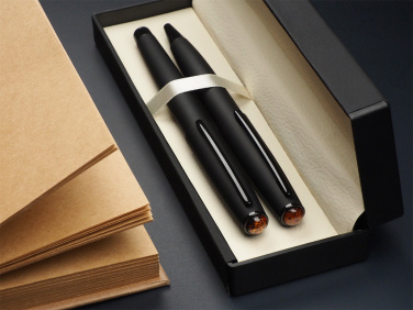 Logotrade profilprodukter bild: Amber Pen set  1235036
